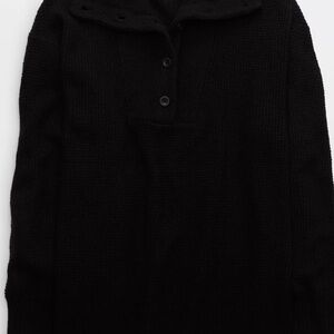 Black Button-Up Sweater